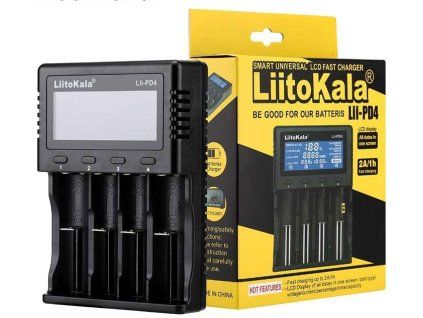 Inteligentní nabíječka baterií Liitokala Lii-pd4 Ni-Mh Ni-Cd Lithium