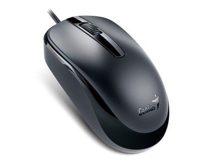Černá drátová počítačová myš usb genius dx120