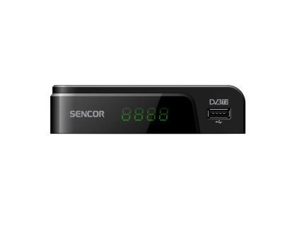 sencor setopbox dvb t2 sdb 524t celni pohled