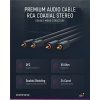 Leták kabel hifi clictronic 2xcinch 0.5m ofc černý