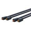 Kabel hifi Clictronic 2xcinch 0.5m OFC