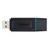 Černý plastový USB flash disk Kingston Exodia s kapacitou 64GB, bez krytku USB konektoru
