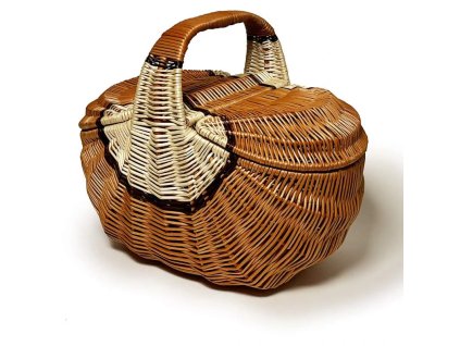Proutěný piknikový koš 076
