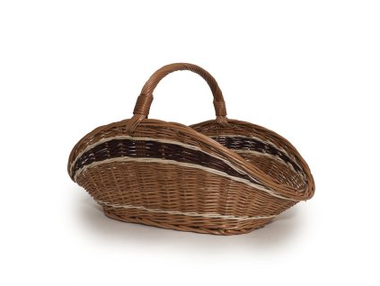 Koš na dřevo proutěný B068A