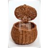 Proutěný košík s víkem 002