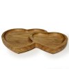 Miska dřevěná 004 - 2 SRDCE