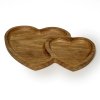 Miska dřevěná 004 - 2 SRDCE