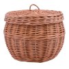 Proutěný košík s víkem 014C