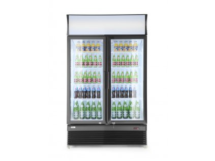 Prosklená chladnička - dvoje dveře 618L, Arktic, 230V/400W, 1120x595x(H)1965mm