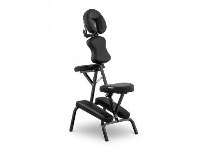 Skládací masážní židle MONTPELLIER BLACK - černá