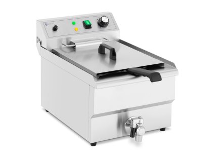 Elektrická fritéza - 13 l - 5 000 W - vypouštěcí kohout - studená zóna