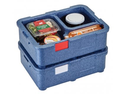 4-komorový termoizolační box Cam GoBox® , Cambro, Modrá, 480x350x(H)167mm