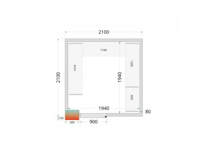 TEFCOLD CR 210x210x220  TEFCOLD CR 210x210x220