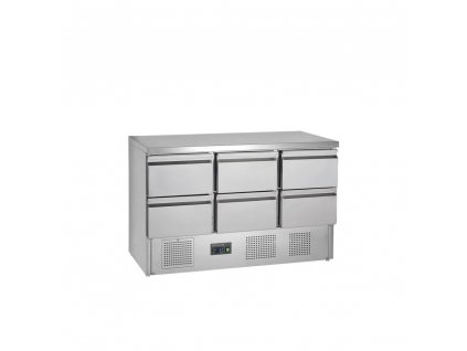 Saladeta 6 zásuvek nerez  TEFCOLD GS365ST/6 Drawers