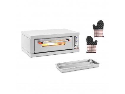 Pec na pizzu - 1 komora - 3200 W - O 40 cm - šamot - Royal Catering