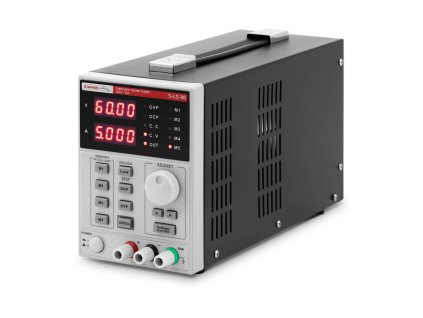 Laboratorní zdroj - 0-60 V - 0-5 A DC - 300 W - 5 paměťových míst - LED displej - USB/RS232