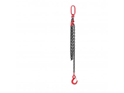 Vázací řetěz - 2000 kg - 2 x 2 m - černý/červený - zkracovač řetězu