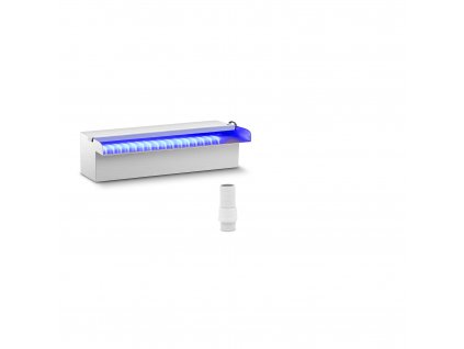 Chrlič vody - 30 cm - LED osvětlení - modrá/bílá - otevřený vývod vody