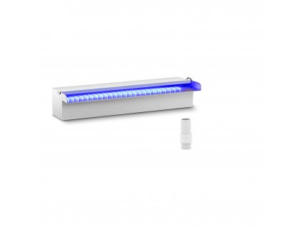 Chrlič vody - 45 cm - LED osvětlení - modrá/bílá - otevřený vývod vody