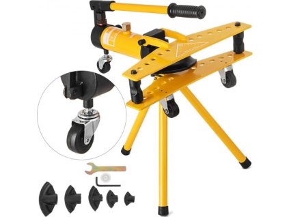 Ruční hydraulická ohýbačka trubek 10tunová ruční hydraulická ohýbačka trubek o průměru 6,4–25,4 mm, 6 matric pro vytápění a potrubí