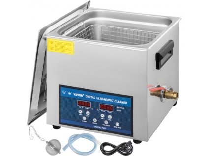 10L ultrazvukový čistič s dvojitou frekvencí a ohřívačem, čistič šperků pro díly, šperky, brýle, prsteny, zubní protézy, desky s plošnými spoji 28/40 kHz