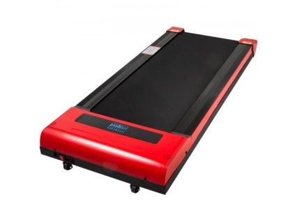 Běžecké pásy Under Desk Treadmills Pracovní běžecké pásy pro běh, LED běžecký pás pro domácí běžecký stroj s dálkovým ovládáním, rychlost 1-6,0 km/h Přenosný tenký běžecký pás pro vnitřní cvičení (červený, bez zábradlí)