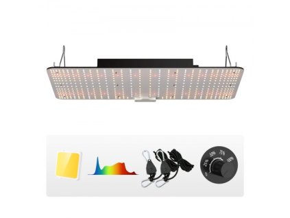 LED Grow Light, 200W plnospektrální stmívatelné, vysoce výkonné Diody Samsung 2B1B Pěstovací lampa pro pokojové rostliny Sadba zeleniny a květů Pěstování ve skleníku, Daisy Chain Driver pro pěstební stan 2x4/3x3 ft