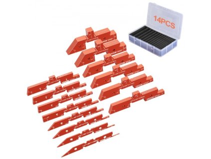 lišty pro nastavení routerového stolu 14PCS přesné hliníkové bloky pro nastavení výšky