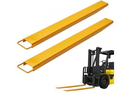 Prodloužení paletových vidlic , 60" délka 4,5" šířka, nástavce vidlic z uhlíkové oceli pro vysoké zatížení pro vysokozdvižné vozíky, 1 pár prodloužení vysokozdvižných vozíků, nástavce na vidlice průmyslového vysokozdvižného vozíku pro vysokozdvižný…