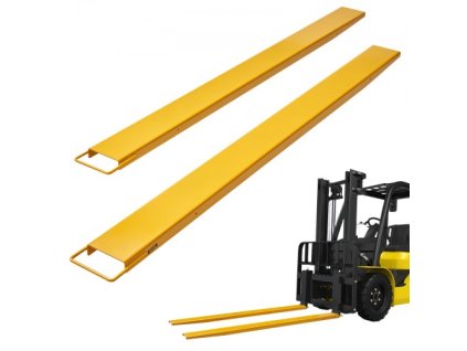 Prodloužení paletových vidlic , 96" délka, 6,5" šířka, nástavce vidlic z uhlíkové oceli pro vysoké zatížení pro vysokozdvižné vozíky, 1 pár prodloužení vysokozdvižných vozíků, nástavce na vidlice průmyslového vysokozdvižného vozíku pro vysokozdvižný…