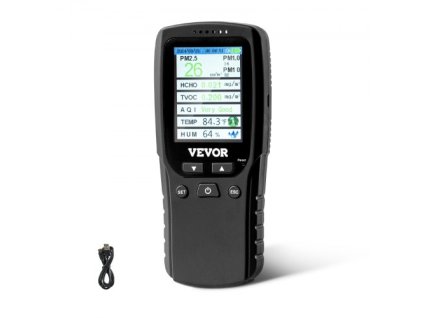 Měřič kvality vzduchu 8-IN-1 Měřič vlhkosti PM1.0/2.5/10 HCHO TVOC