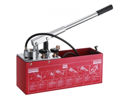 Tlaková testovací pumpa 725 PSI Tlaková pumpa 45 ml Testovací pumpa 5 MPa Plnicí pumpa 0-50 Bar Tlaková testovací pumpa topení 650 x 165 x 260 mm Ideální pro systémy vodního potrubí Topné systémy Klimatizační solární systémy