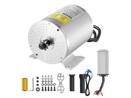 Sada elektrického bezkomutátorového stejnosměrného motoru 1800W Motor 48V 4500 ot./min s ovladačem