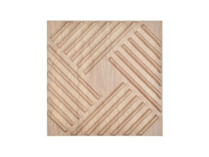 3D lamelové stěnové panely 12-balení 19,7x19,7'' PVC 32 Sq.Ft Pokrytí Světlé dřevo