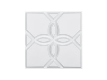3D nástěnné panely 33-balení 11,81x11,81'' PVC 32 Sq.Ft Pokrytí Květinová Bílá