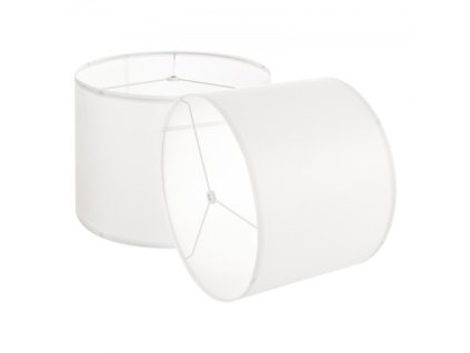 Stínidlo na bubnovou lampu 2 sada 13 x 13 x 10 ve středním kulatém stínítku (špinavě bílé)