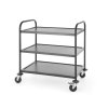 Servírovací vozík matný černý, HENDI, Servírovací vozík - 3 police, 905x585x(H)945mm