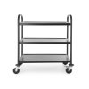 Servírovací vozík matný černý, HENDI, Servírovací vozík - 3 police, 905x585x(H)945mm