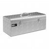 Hliníkový kufr na nářadí - rýhovaný plech - 57,5 x 24,5 x 22 cm - 31 l