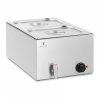 Bain Marie - 600 W - 2 GN 1/2 - vypouštěcí kohout