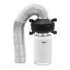 Sada pro odsávání vzduchu - filtr s aktivním uhlím / potrubní ventilátor / hadice pro odsávání vzduchu - O 130 mm výstupní otvor