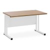 Kancelářský stůl - 120 x 73 cm - hnědá/bílá