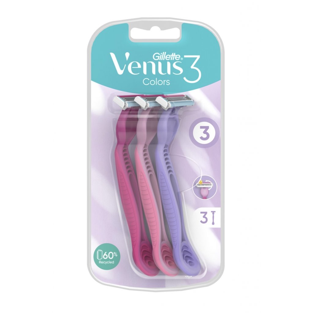vyr 630gillette jednorazove holici strojky venus3 3 ks color