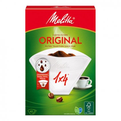 disposable coffee filters melitta original 4 cups 40 units