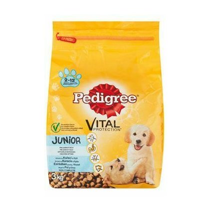 Pedigree Dry Junior kuřecí s rýží 3kg