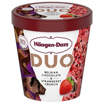 haagen duo čokoláda a jahoda