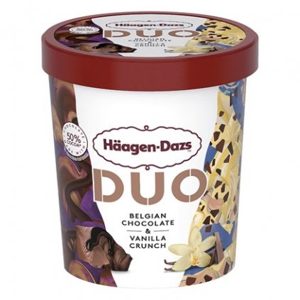 Häagen Dazs Duo Zmrzlina belgická čokoláda a vanilka