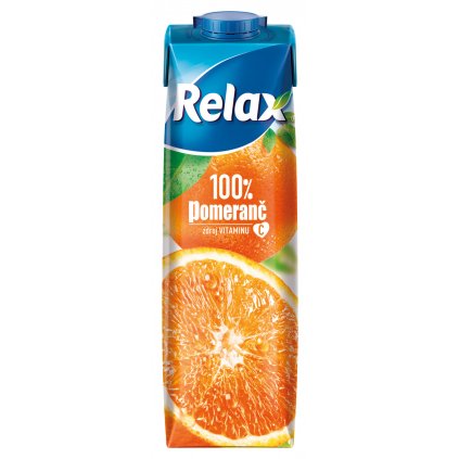 Relax pomeranč 100% 1l