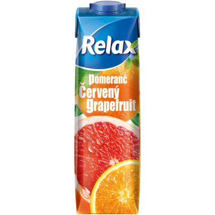 Relax pomeranč a červený grapefruit 1l