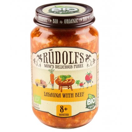 rudolfs bio lasagne s hovezim masem 190 g od 8 mesicu